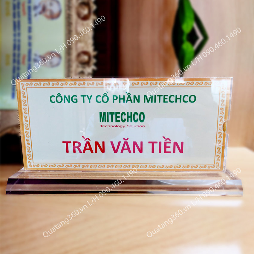 Biển chức danh để bàn 4mm Biển chức danh để bàn 4mm