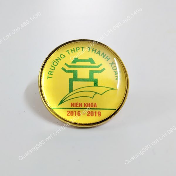 huy hiệu đồng mạ vàng