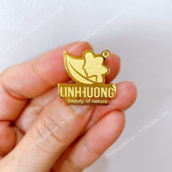pin cài áo logo mạ vàng cao cấp