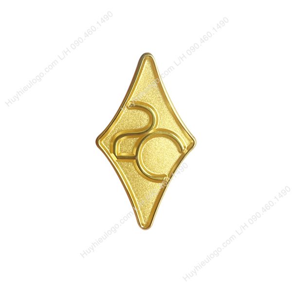 Pin cài áo logo công ty kỷ niệm 20 năm
