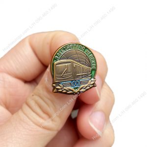 pin cài áo logo công ty mạ đồng